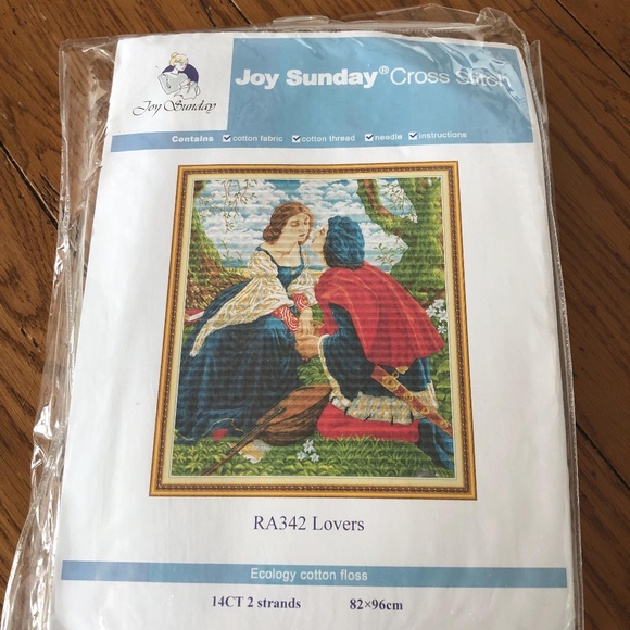 Lovers Joy Sunday Cross Stitch Kit -NEW - Free Shipping! - Picture 1 of 3
